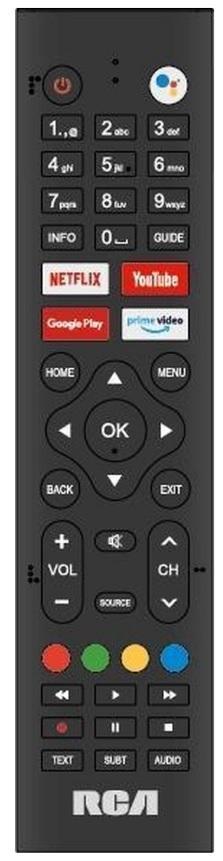 Afstandsbediening RCA RS32H2-EU RS43F2 RS50U2 RS65U2, Audio, Tv en Foto, Afstandsbedieningen, Origineel, Nieuw, Tv, Verzenden