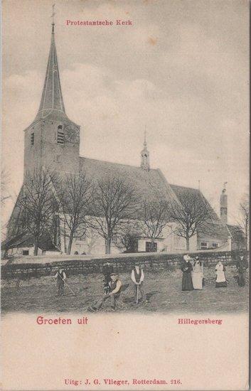 HILLEGERSBERG - Protestantsche kerk, Verzamelen, Ansichtkaarten | Nederland, Verzenden