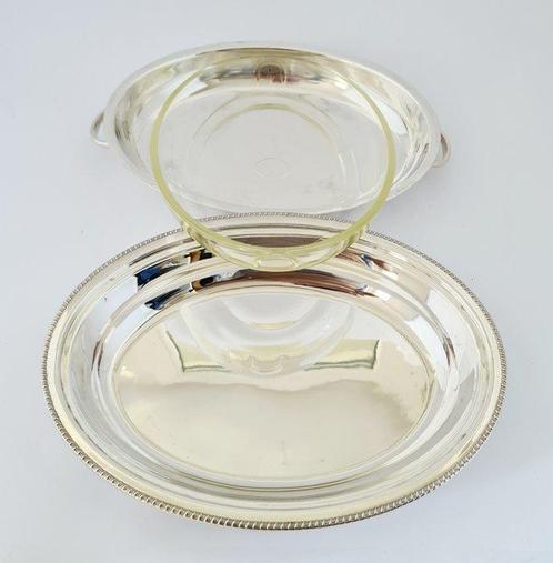 Serveerschaal - Antique S.J. Levi & Co SilverPlated Entree, Antiek en Kunst, Antiek | Meubels | Tafels
