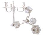 Harrods + A Taite & Sons Ltd - Kandelaber - .925 zilver -, Antiek en Kunst, Antiek | Goud en Zilver