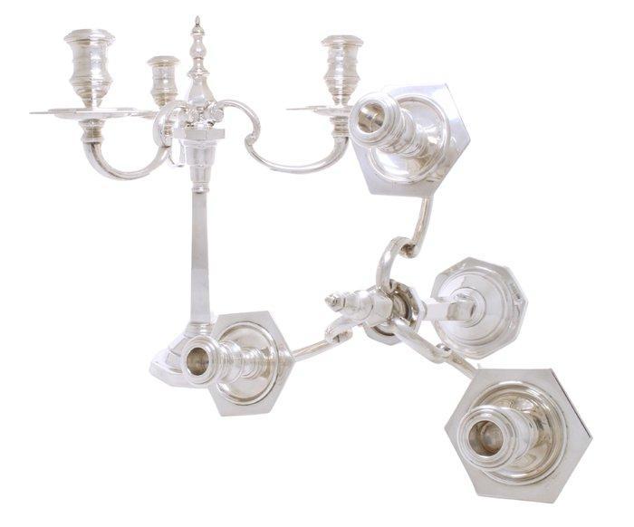 Harrods + A Taite & Sons Ltd - Kandelaber - .925 zilver -, Antiek en Kunst, Antiek | Goud en Zilver