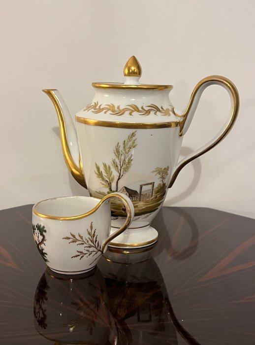 Koffieservies (2) - Porselein, Goud, Antiek en Kunst, Antiek | Glas en Kristal