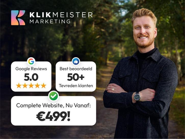 Website Laten Maken? 5.0 op Google Reviews!, Diensten en Vakmensen, Webdesigners en Hosting, Domeinregistratie, Webdesign, Webhosting