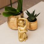Kolibri Home | Luxury bloempot - Gouden keramieken sierpot -, Verzenden