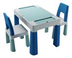 Teggi Turquoise/Navy/Grey Multifun 3-in-1 Tafel met Twee, Kinderen en Baby's, Kinderkamer | Tafels en Stoelen, Verzenden, Nieuw