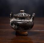 Oud Griekenland, Keramiek Bruiloft Lebes met deksel - 8 cm