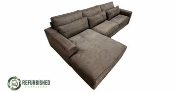 XL hoekbank groen eco-leer – Luxe zitcomfort beschikbaar voor biedingen