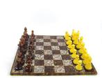 Schaakspel - Amber schaakset – Baltisch amber ingebed in