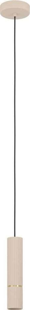 EGLO Caminia Hanglamp GU10 - Ø 6 cm - Zandkleur/Beige/Goud, Huis en Inrichting, Lampen | Hanglampen, Ophalen of Verzenden, Zo goed als nieuw