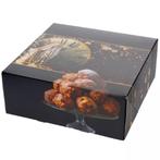 Oliebollendoos Zwart 23x23x9cm, Hobby en Vrije tijd, Taarten en Cupcakes maken, Verzenden, Nieuw