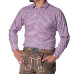 Trachten Blouse Oktoberfest Paars, Kleding | Heren, Carnavalskleding en Feestkleding, Ophalen of Verzenden, Nieuw