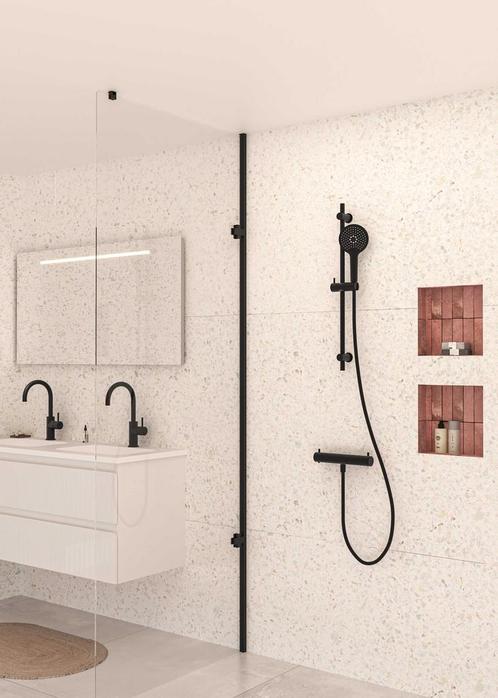 Doucheset MAY Opbouw met Thermostaat, Incl. Glijstang,, Doe-het-zelf en Verbouw, Sanitair, Kraan, Nieuw, Ophalen of Verzenden