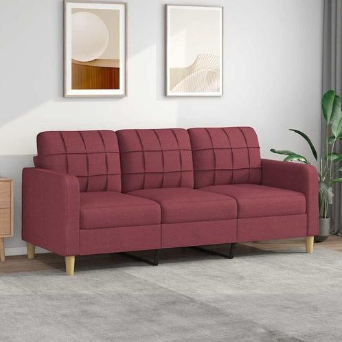 Driezitsbank Wijnrood 180cm - Retourdeal - 35% Korting!, Huis en Inrichting, Banken | Bankstellen, 150 tot 200 cm, 75 tot 100 cm