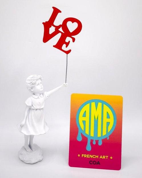 AMA (1985) - Love is in the air - Banksy, Antiek en Kunst, Kunst | Schilderijen | Modern