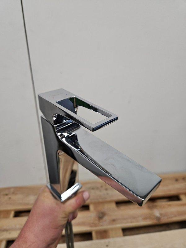 HansGrohe wastafelkraan 18 x 17 cm chroom (showroom), Doe-het-zelf en Verbouw, Sanitair, Kraan, Nieuw, Chroom, Ophalen of Verzenden