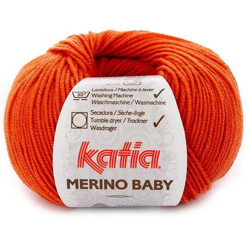 Katia Concept Merino Baby - 49 oranje - Wol Garen, Hobby en Vrije tijd, Breien en Haken, Ophalen of Verzenden