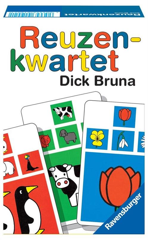 Dick Bruna Reuzenkwartet | Ravensburger - Kinderspellen, Hobby en Vrije tijd, Gezelschapsspellen | Bordspellen, Nieuw, Verzenden