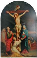 Belgische school (XIX) - Jésus Christ sur la croix, Antiek en Kunst