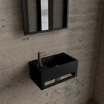 Fonteinset BWS Solid Surface Met Handdoekhouder Links Zwart, Ophalen of Verzenden, Nieuw, Overige typen