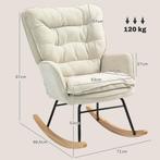 TRUUSK Schommelstoel met Chenille-look - Draagvermogen tot 1, Verzenden, Nieuw