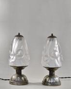 Degué - a pair of French art deco table lamps - Lamp -, Antiek en Kunst