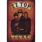 Wandbord Concert - ZZ Top That Little Ol Band From Texas, Verzamelen, Ophalen of Verzenden, Nieuw, Poster, Artwork of Schilderij