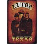 Wandbord Concert - ZZ Top That Little Ol Band From Texas, Nieuw, Ophalen of Verzenden, Poster, Artwork of Schilderij