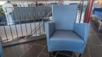 Montis Windy fauteuil Refurbished in Blauw Ohmann 1010 leer, Zo goed als nieuw