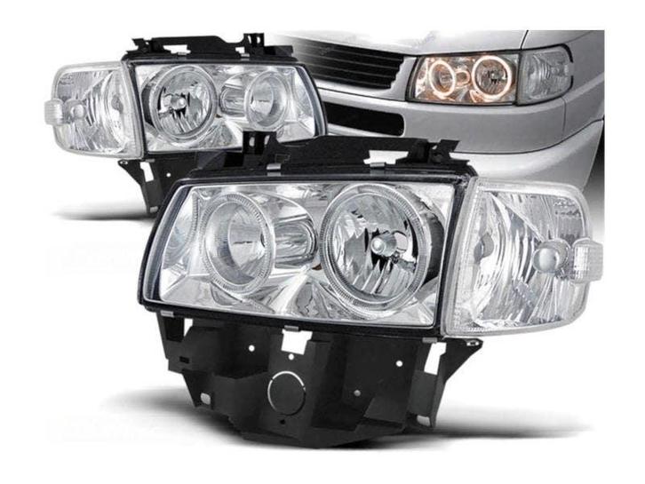 Angel Eyes koplamp Chrome geschikt voor VW T4, Auto-onderdelen, Verlichting, Nieuw, Volkswagen, Verzenden