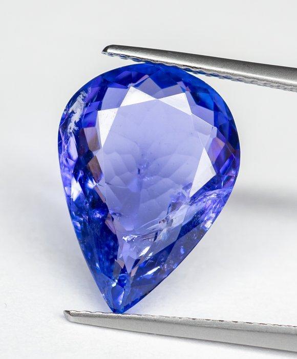 Zonder Minimumprijs Tanzaniet - 8.23 ct - Bellerophon Gemlab, Sieraden, Tassen en Uiterlijk, Edelstenen