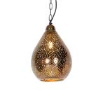 Oosterse hanglamp zwart met koper - Maru 5, Nieuw, Overige materialen, Oosters, 75 cm of meer