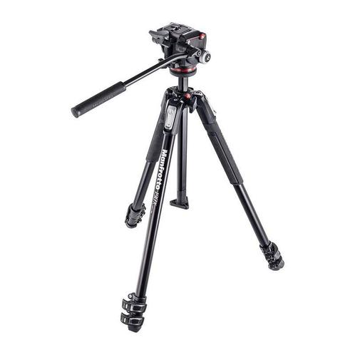 Manfrotto MK190X3-2W Alu Kit Incl. MH-XPRO2W videokop, Audio, Tv en Foto, Fotografie | Statieven en Balhoofden, Driepoot, Nieuw
