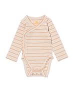 HEMA Newborn meegroei overslagromper rib met bamboe stretch, Verzenden, Nieuw