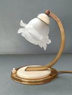Lamp - Glas, Messing, Metaal, Antiek en Kunst, Curiosa en Brocante