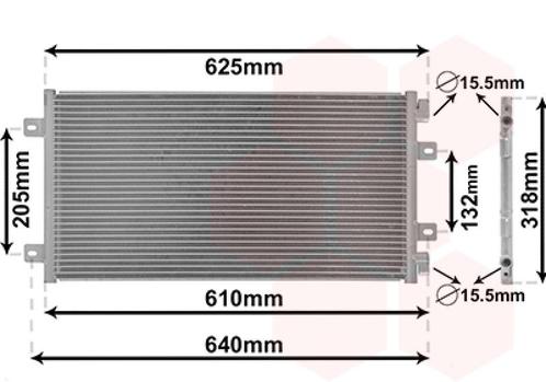 LUCHTCONDENSATOR VOOR FIAT PUNTO II 1999-2002 46524503, Auto-onderdelen, Airco en Verwarming, Nieuw, Ophalen of Verzenden