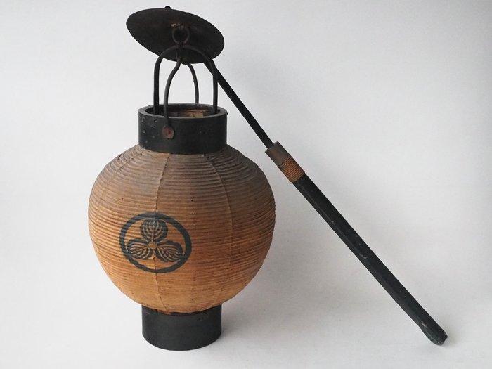 Bajo-cyochin paardenlantaarn - Hout, Washi-papier, Messing -, Antiek en Kunst, Antiek | Overige Antiek