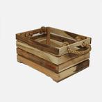 Wicked Houten Fietskrat Moers Hardhout Middelgroot, Fietsen en Brommers, Fietsaccessoires | Fietsmanden, Verzenden, Nieuw