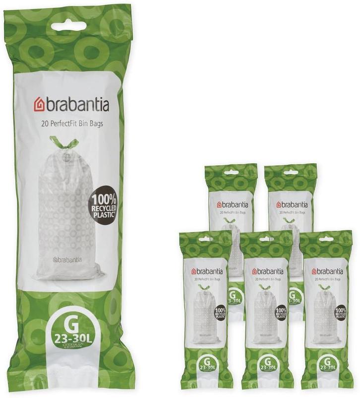 Brabantia PerfectFit Vuilniszakken - 30 l - Code G - 6, Huis en Inrichting, Keuken | Keukenbenodigdheden, Zo goed als nieuw, Ophalen of Verzenden