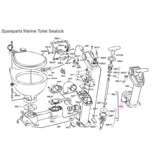 RM69 Zuigerstang compleet Sealock, Watersport en Boten, Bootonderdelen, Nieuw, Zeilboot of Motorboot, Ophalen of Verzenden