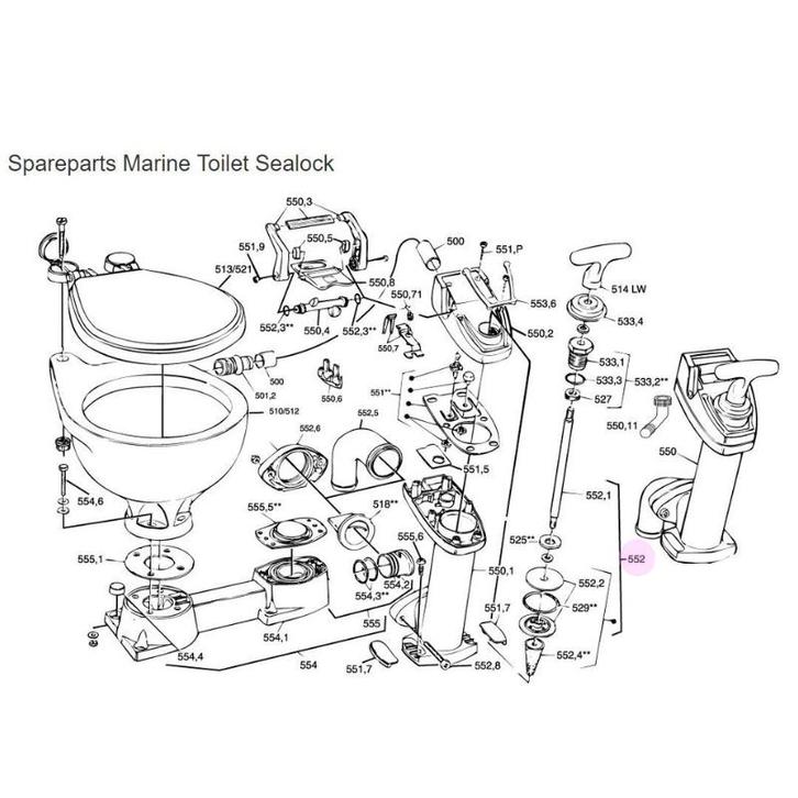 RM69 Zuigerstang compleet Sealock, Watersport en Boten, Bootonderdelen, Nieuw, Zeilboot of Motorboot, Ophalen of Verzenden