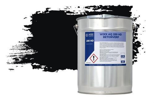 Wixx AQ 200 HD Betonverf RAL 9005 | Gitzwart 5L, Doe-het-zelf en Verbouw, Verf, Beits en Lak, Verf, Zwart, Nieuw, Minder dan 5 liter