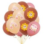 Ballonnen set Love and Peace Hippie 18-delig, Hobby en Vrije tijd, Feestartikelen, Verzenden, Nieuw, Versiering, Overige