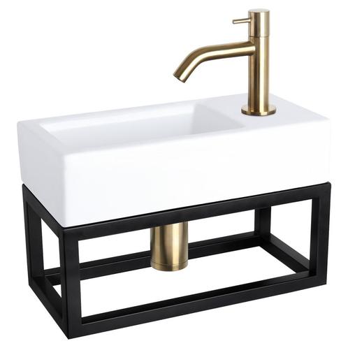 Fonteinset Differnz Ravo Keramiek Met Handoekrek 38.5x18.5x9, Doe-het-zelf en Verbouw, Sanitair, Overige typen, Nieuw, Ophalen of Verzenden