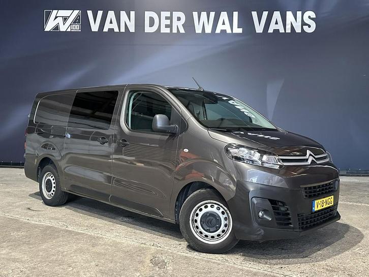 Citroën Jumpy 2.0 BlueHDI **MARGE, GEEN BTW** 123pk L3H1 Dub, Auto's, Bestelauto's, Dealer onderhouden, Lease, Zwart, Handgeschakeld