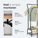 2dekans | Luft Kledingrek met schoenplanken - -, Ophalen of Verzenden, Zo goed als nieuw