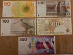 Complete set 5 gulden t/m 1000 gulden (13 stuks), Setje, 1000 gulden, Ophalen of Verzenden