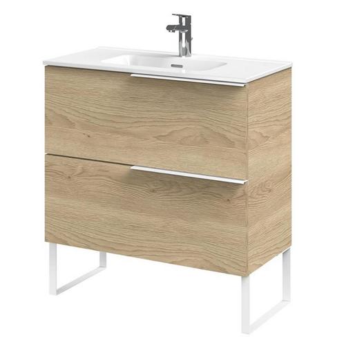 Tiger Pocket Meubelset 80 cm met 2 lades Naturel eik incl, Doe-het-zelf en Verbouw, Sanitair, Bad, Nieuw, Ophalen of Verzenden