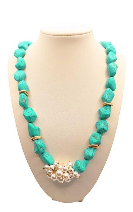 Zonder Minimumprijs - Halsketting Verguld, Zilver Turquoise, Sieraden, Tassen en Uiterlijk, Kettingen