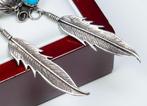 Oorbellen - Turquoise - gesigneerd - Navajo - V.S. (Zonder, Antiek en Kunst