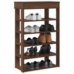 vidaXL Schoenenrek 60x30x98 cm bewerkt hout bruin eikenkleur, Verzenden, Nieuw